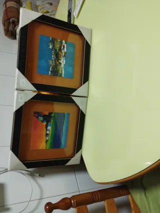 2 Cuadros Decorativos Monforte de Lemos Abstractos