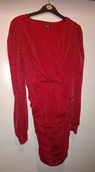 Vestido fiesta lentejuelas negro