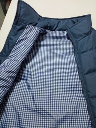 Chaleco acolchado azul hombre