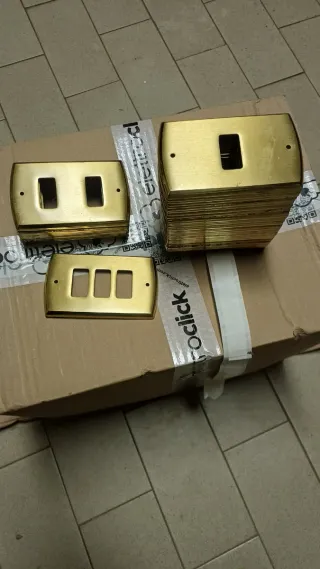 Placche Copri Interruttore Ottone