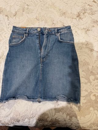 Falda vaquera azul