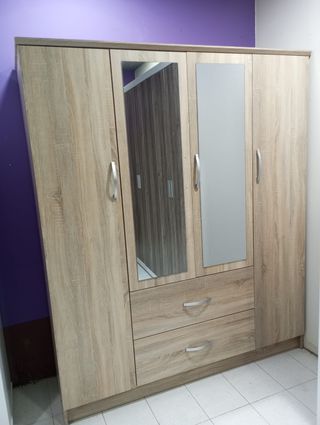 Armario 4 puertas madera