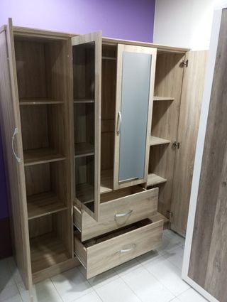 Armario 4 puertas madera