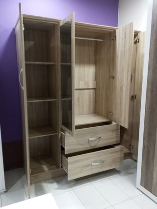 Armario 4 puertas madera