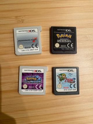 Lote 4 juegos Nintendo 3DS/DS