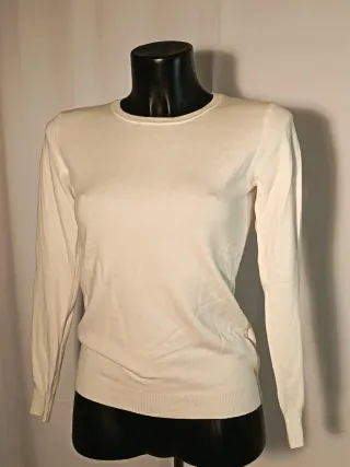 3 pullover girocollo blu rosso e bianco