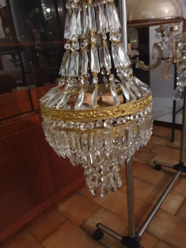 Lampadario 3 luci stile Impero