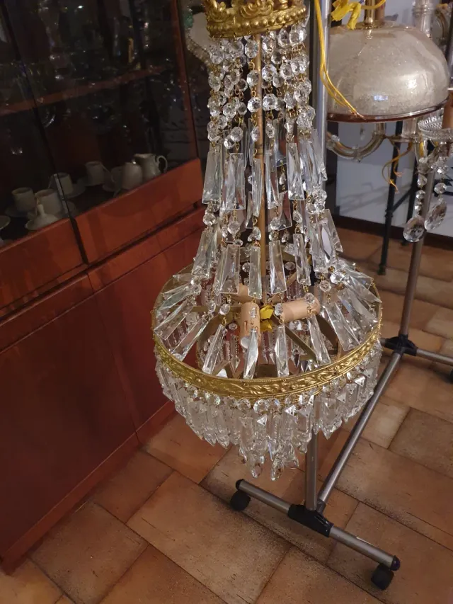 Lampadario 3 luci stile Impero