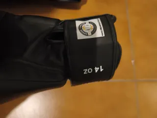 Espinilleras y guantes Muay Thai DE