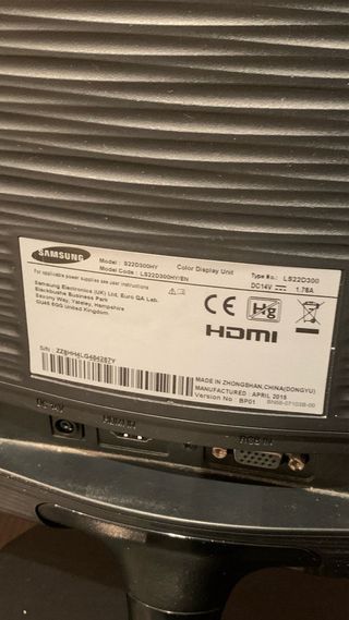 Monitor Samsung Negro