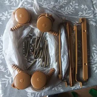 Cuna Cama Alondra Madera Naranja