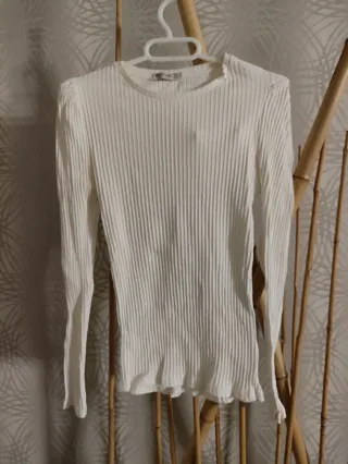 Camiseta Stradivarius manga larga S