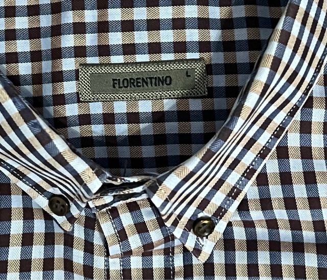 Camisa cuadros Florentino tonos azules.