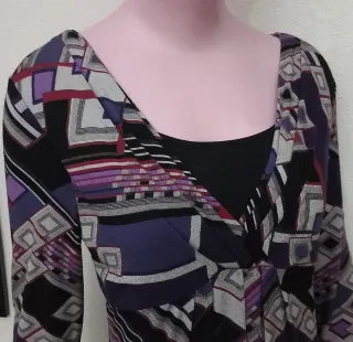 Abito donna fantasia geometrica