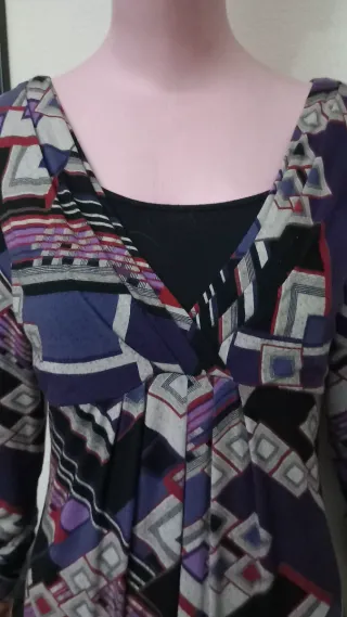 Abito donna fantasia geometrica