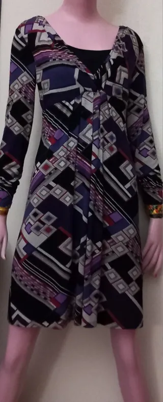 Abito donna fantasia geometrica