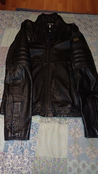 Cazadora Cuero G-Star RAW Negra