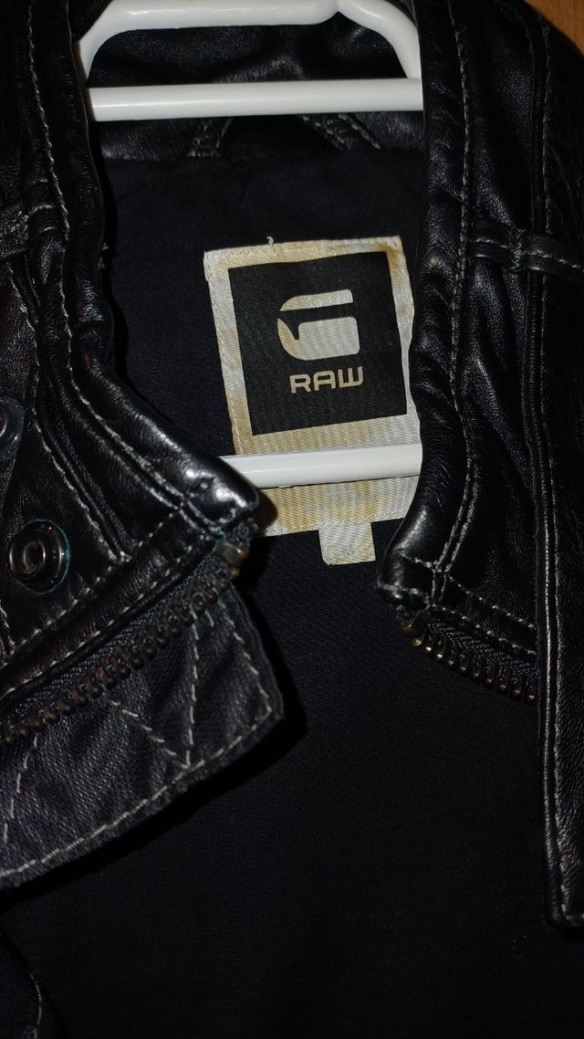 Cazadora Cuero G-Star RAW Negra