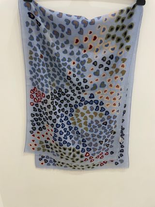 Foulard con cuori multicolore