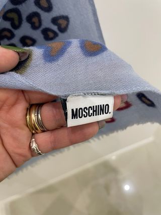 Foulard con cuori multicolore