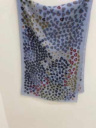 Foulard con cuori multicolore