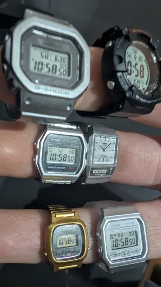 Anillos Originales CASIO reproducción relojes