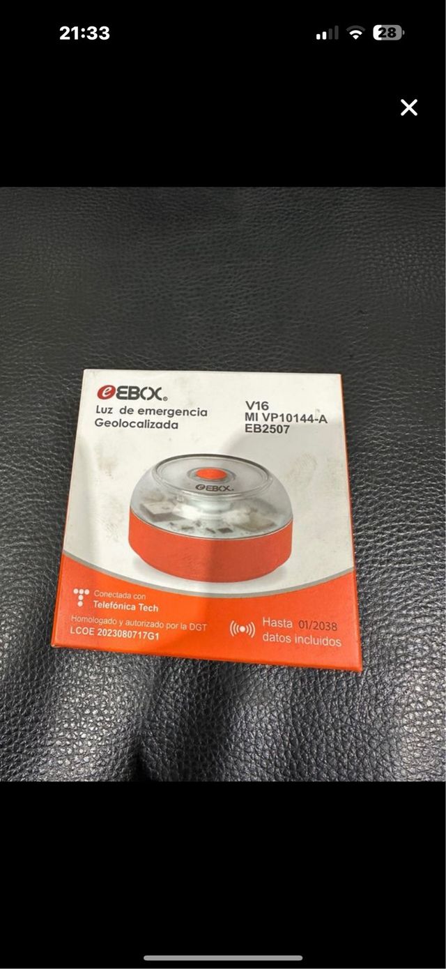 Luz de emergencia V16 Geolocalizada EBOX
