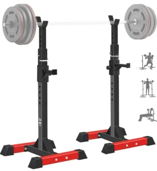 Soporte para Barra de Pesas Ajustable