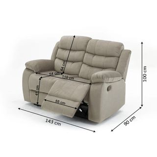 Sofá y sillones beige tela