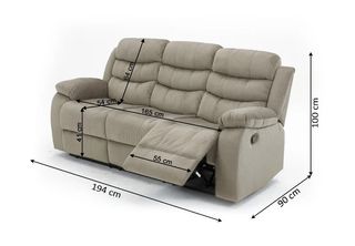 Sofá y sillones beige tela