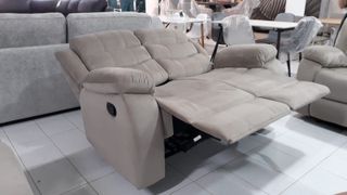 Sofá y sillones beige tela