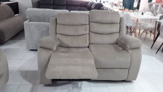 Sofá y sillones beige tela