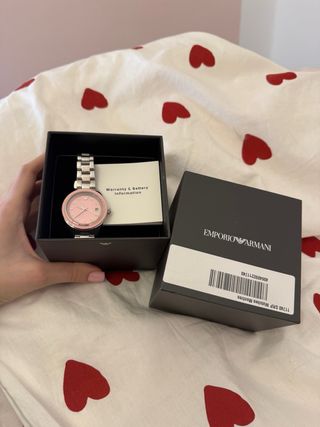 Reloj Emporio Armani Rosa y Plateado