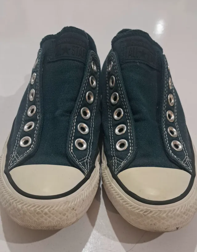 Converse Azul/Verde Talla 36