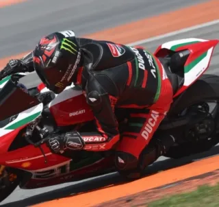 Traje de cuero Ducati para moto