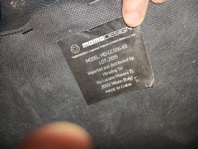 Sedia Gaming MOMO Design Nera/Rossa