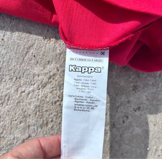 Camiseta Kappa Banda Roja Talla S