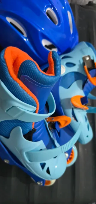 Casco y protecciones patines infantiles