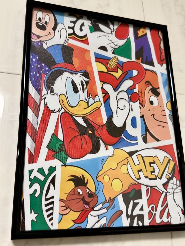 Cuadro Decorativo Disney Mickey y Donald.