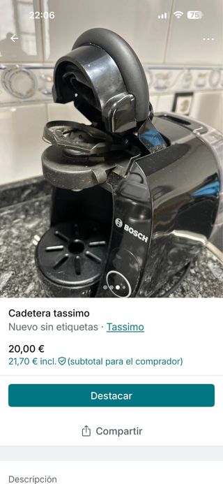 Cafetera Bosch Tassimo