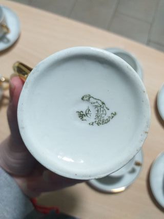 Juego de café Santa Clara porcelana floral