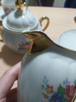 Juego de café Santa Clara porcelana floral