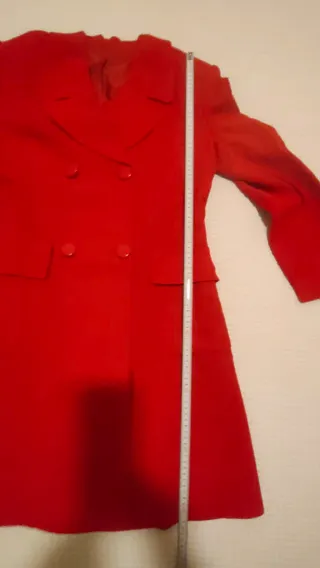 Abrigo mujer rojo