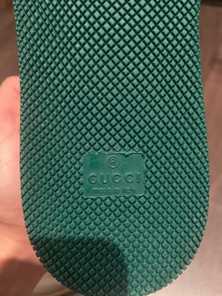 Zapatillas Gucci Beige y Verde Originales, nuevas