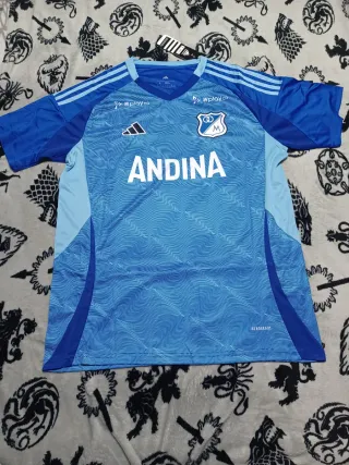 Camiseta Adidas Millonarios Azul