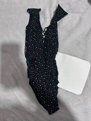 Top Shein Brillante Negro