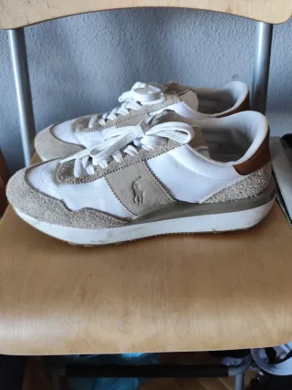 Zapatillas Polo Ralph Lauren Hombre Beige/Blanco