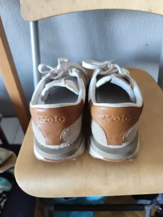 Zapatillas Polo Ralph Lauren Hombre Beige/Blanco