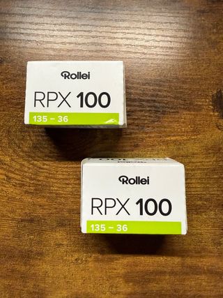 2x Rollei RPX 100 35mm película analógica
