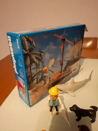 Playmobil 3736 barca náufrago pirata